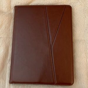 Rotating Brown Leather Tablet Case for IPad 7th, 8th, 9th generations 10.2”
